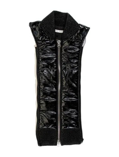 Pre-owned Veronica Beard Vegan Leather Dickey In Black