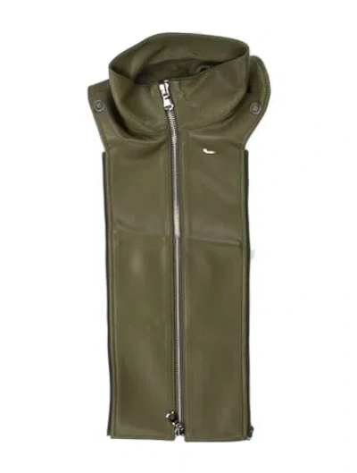 Pre-owned Veronica Beard Vegan Leather Dickey In Green