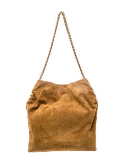 Pre-owned Veronica Beard Vegetarian Suede Evening Bag In Gray