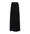 Veronica Beard Velvet Alex Wide-leg Trousers In Black