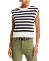 Veronica Beard Vera Striped Cotton Vest In Multi