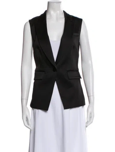 Pre-owned Veronica Beard Vest In Black