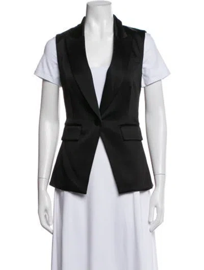 Pre-owned Veronica Beard Vest In Black