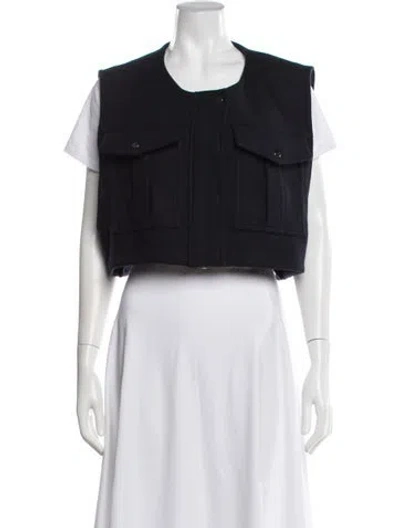 Pre-owned Veronica Beard Vest In Black