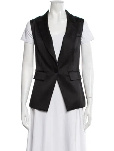Pre-owned Veronica Beard Vest In Black