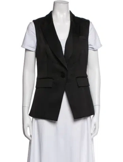 Pre-owned Veronica Beard Vest In Black