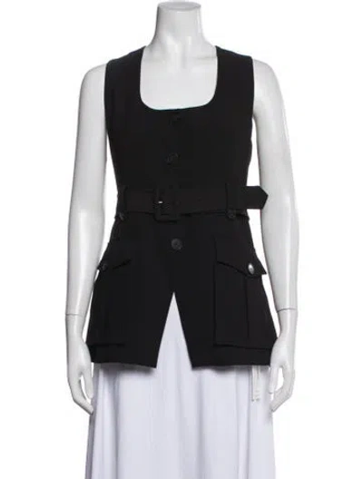 Pre-owned Veronica Beard Vest In Black