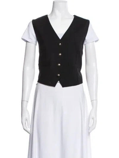 Pre-owned Veronica Beard Vest In Black