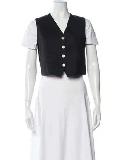 Pre-owned Veronica Beard Vest In Black
