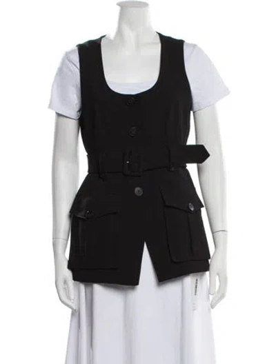 Pre-owned Veronica Beard Vest In Black