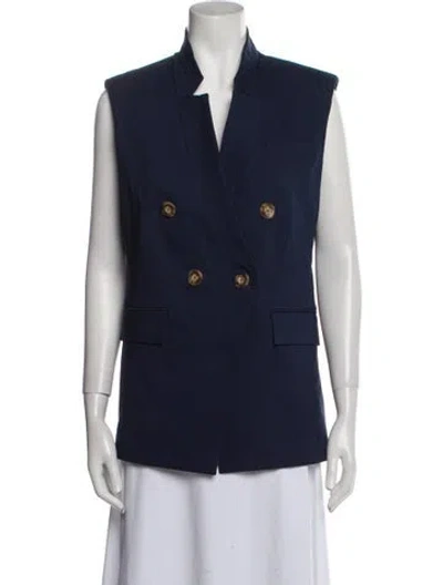 Pre-owned Veronica Beard Vest In Blue