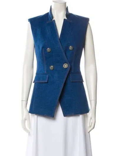 Pre-owned Veronica Beard Vest In Blue