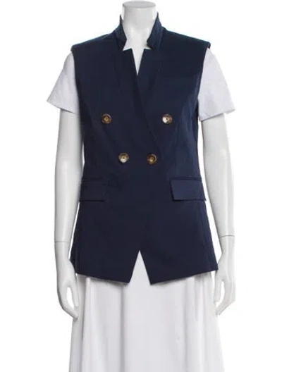 Pre-owned Veronica Beard Vest In Blue