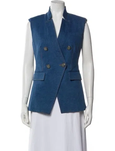 Pre-owned Veronica Beard Vest In Blue