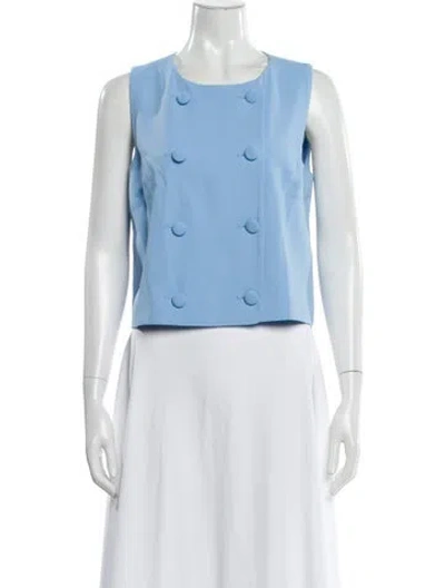 Pre-owned Veronica Beard Vest In Blue