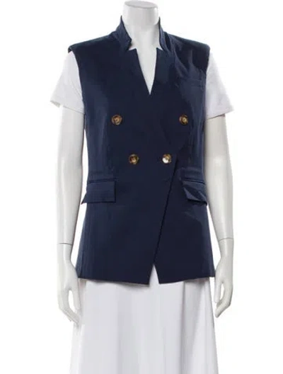 Pre-owned Veronica Beard Vest In Blue