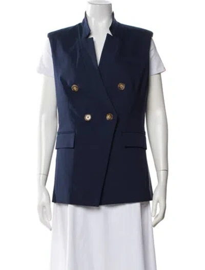 Pre-owned Veronica Beard Vest In Blue