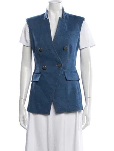 Pre-owned Veronica Beard Vest In Blue