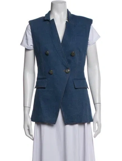 Pre-owned Veronica Beard Vest In Blue
