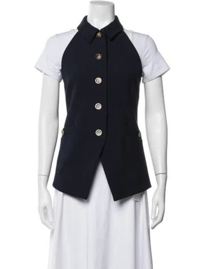 Pre-owned Veronica Beard Vest In Blue