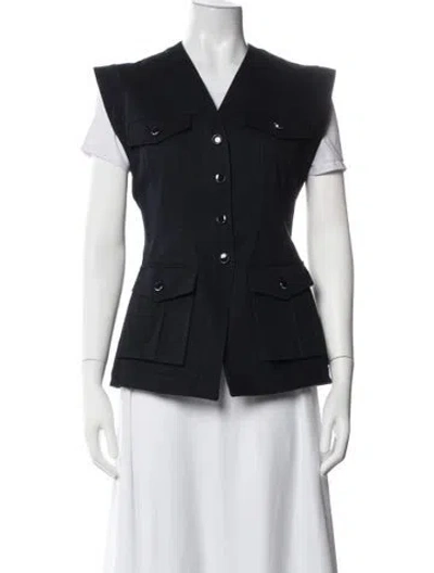 Pre-owned Veronica Beard Vest In Blue