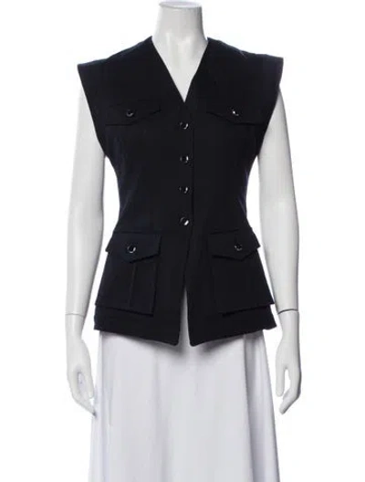 Pre-owned Veronica Beard Vest In Blue