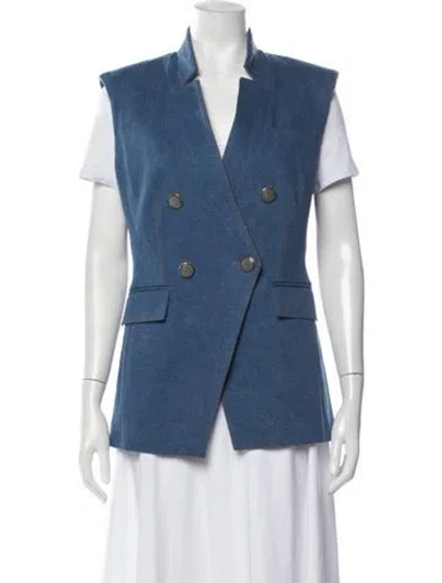 Pre-owned Veronica Beard Vest In Blue