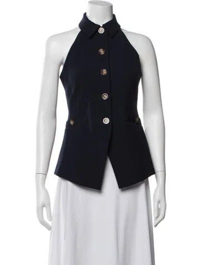 Pre-owned Veronica Beard Vest In Blue