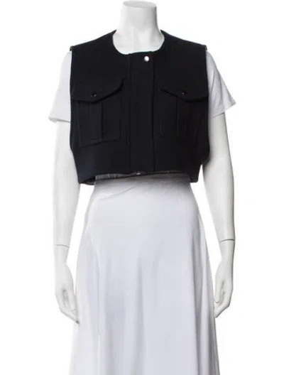 Pre-owned Veronica Beard Vest In Blue