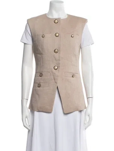 Pre-owned Veronica Beard Vest In Brown