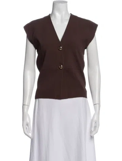 Pre-owned Veronica Beard Vest In Brown