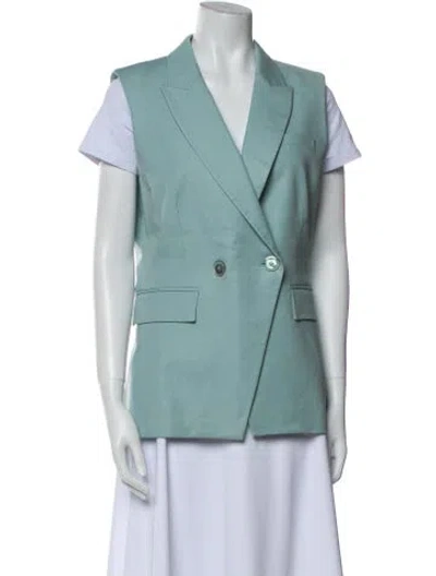 Pre-owned Veronica Beard Vest In Green