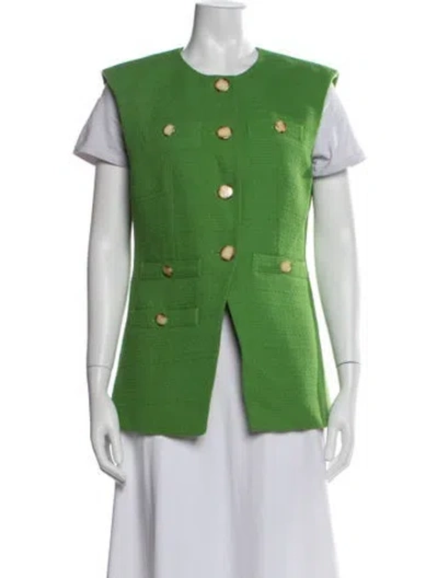 Pre-owned Veronica Beard Vest In Green