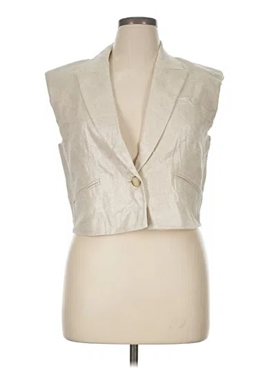 Pre-owned Veronica Beard Vest In Ivory