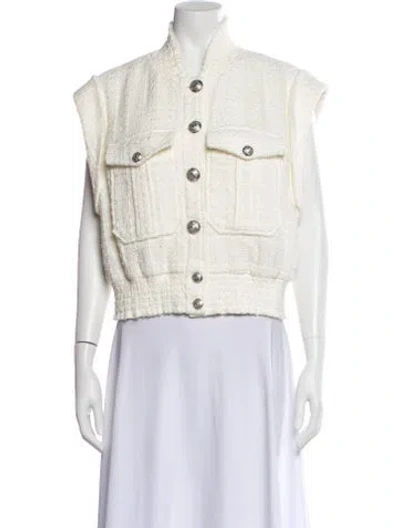 Pre-owned Veronica Beard Vest In Neutral