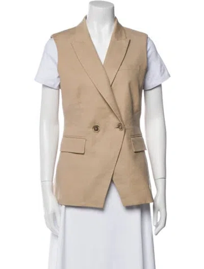 Pre-owned Veronica Beard Vest In Neutral