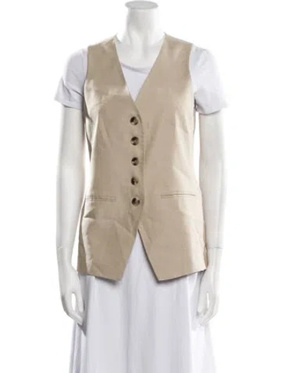 Pre-owned Veronica Beard Vest In Neutral