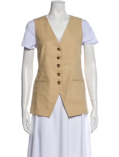 Pre-owned Veronica Beard Vest In Neutral
