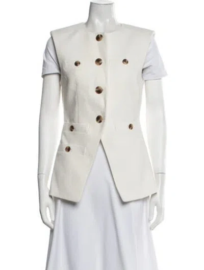 Pre-owned Veronica Beard Vest In Neutrals