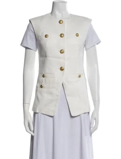Pre-owned Veronica Beard Vest In Neutrals