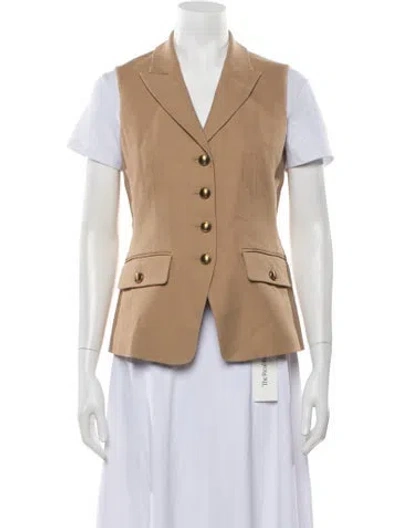 Pre-owned Veronica Beard Vest In Neutrals