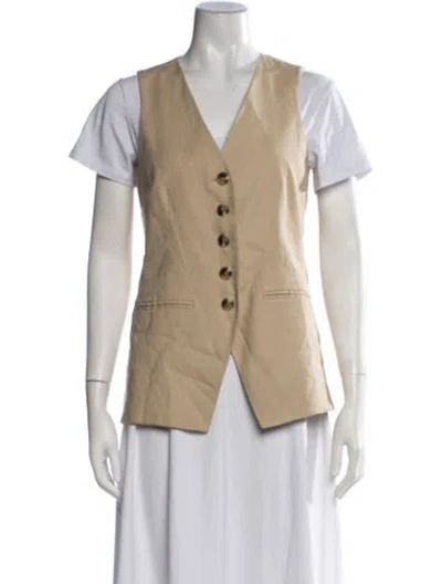Pre-owned Veronica Beard Vest In Neutrals
