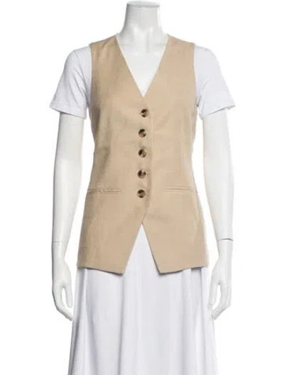 Pre-owned Veronica Beard Vest In Neutrals