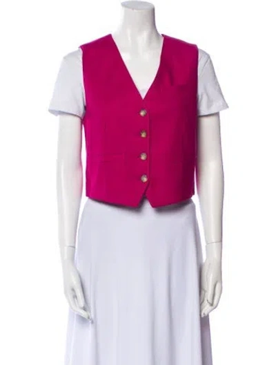 Pre-owned Veronica Beard Vest In Pink