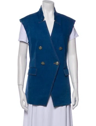 Pre-owned Veronica Beard Vest W/ Tags In Blue