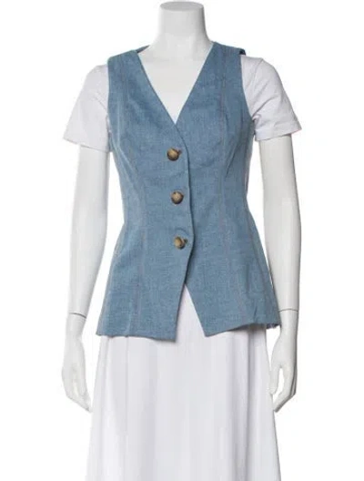 Pre-owned Veronica Beard Vest W/ Tags In Blue
