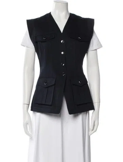 Pre-owned Veronica Beard Vest W/ Tags In Blue