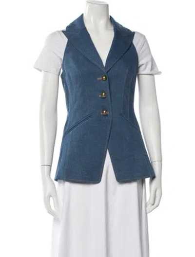 Pre-owned Veronica Beard Vest W/ Tags In Blue