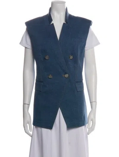 Pre-owned Veronica Beard Vest W/ Tags In Blue