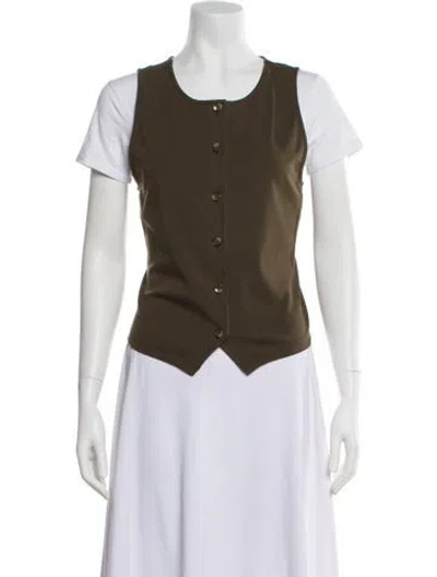 Pre-owned Veronica Beard Vest W/ Tags In Green